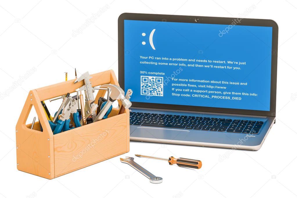 Website maintenance and security concept