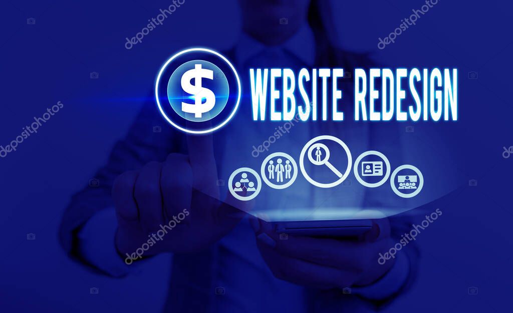 Website redesign example